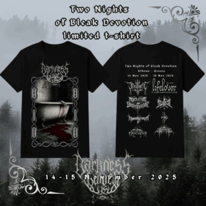 Two Nights of Bleak Devotion 2025 t-shirt (preorder)