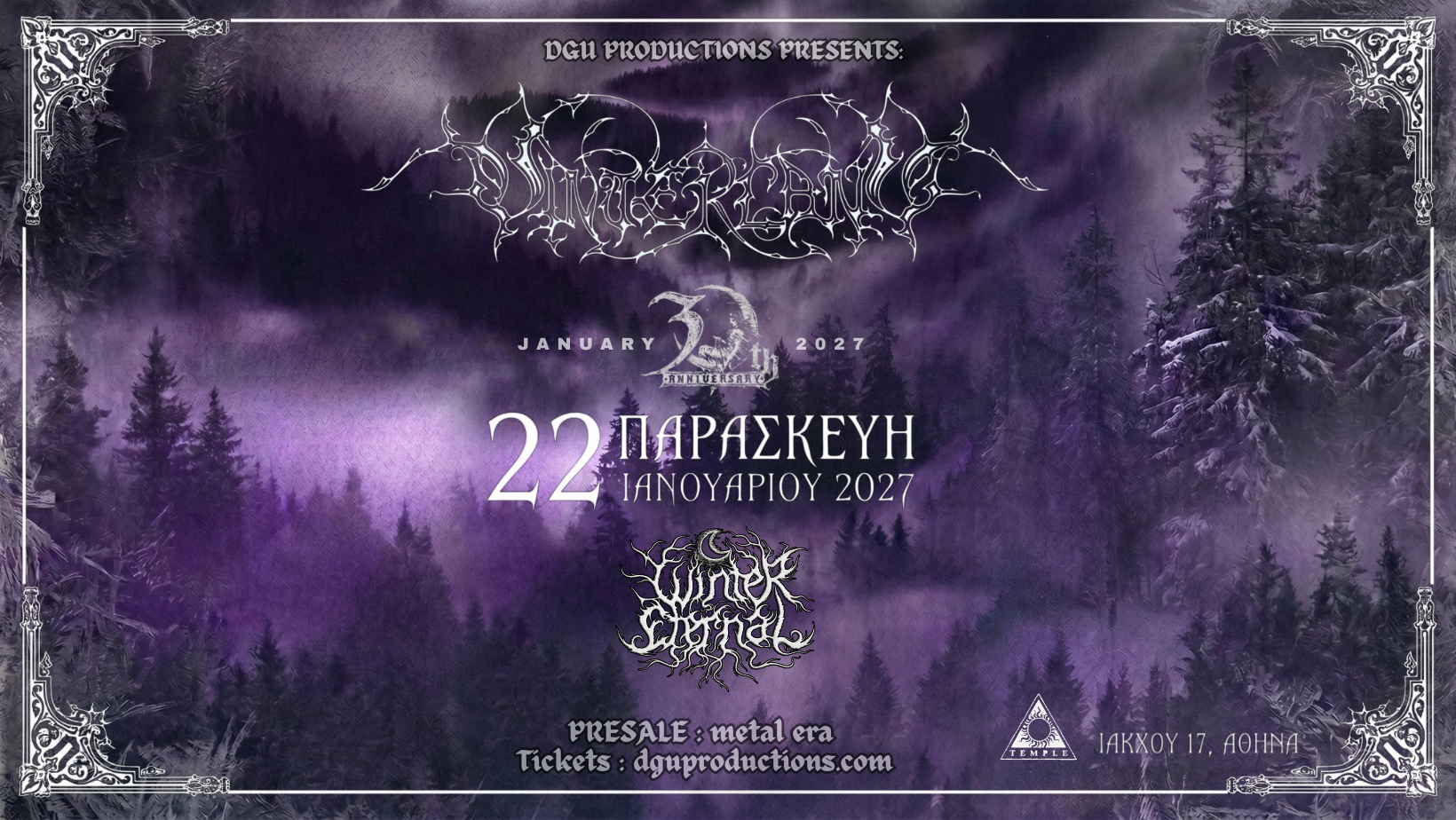 Vinterland (SWE) 30 years Anniversary + Winter Eternal