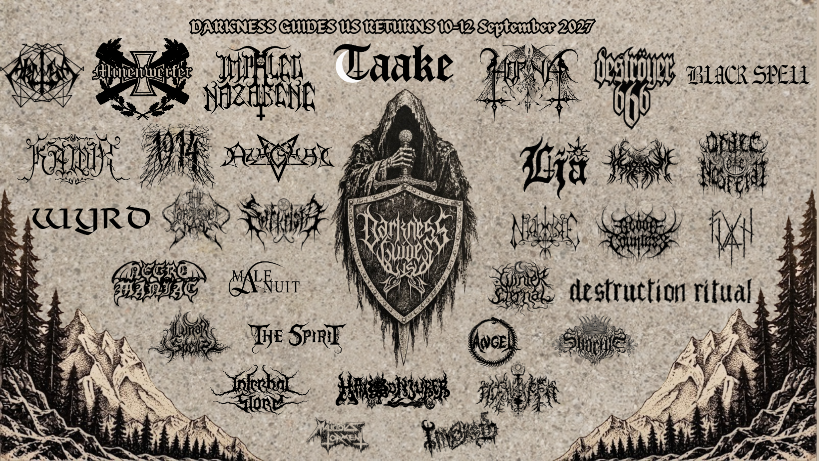 Darkness Guides Us Festival Lineup, 10.–12. September 2027