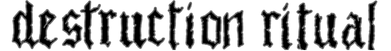 Destruction Ritual logo